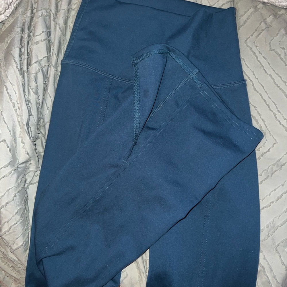 Teal High-Waisted Leggings